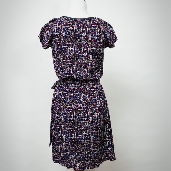 Multi-color wrap dress - Picture 4 of 7